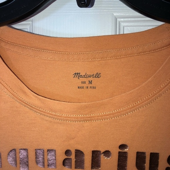 MADEWELL Rose Gold Foil Zodiac Graphic Short Sleeve T-Shirt Size M - Picture 4 of 11